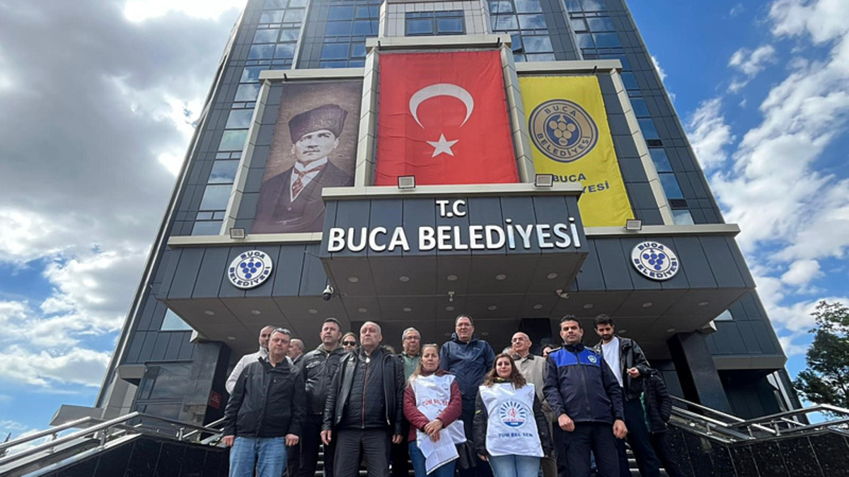 Buca Belediyesi'nde memurlar eyleme devam ediyor