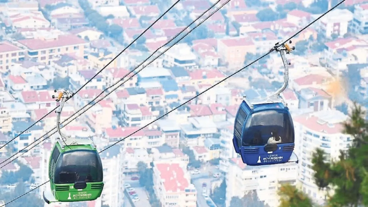 Balçova Teleferik Tesisleri bakıma girdi