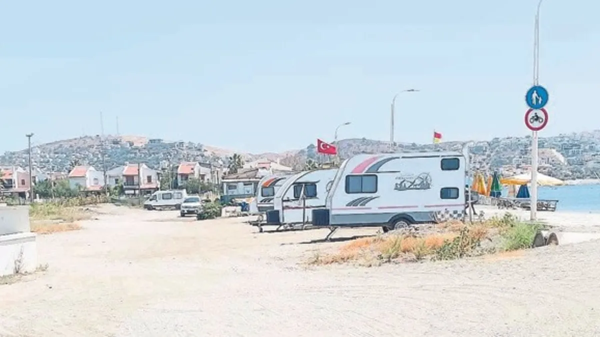 Karavan yoğunluğu şikayetlere neden oldu