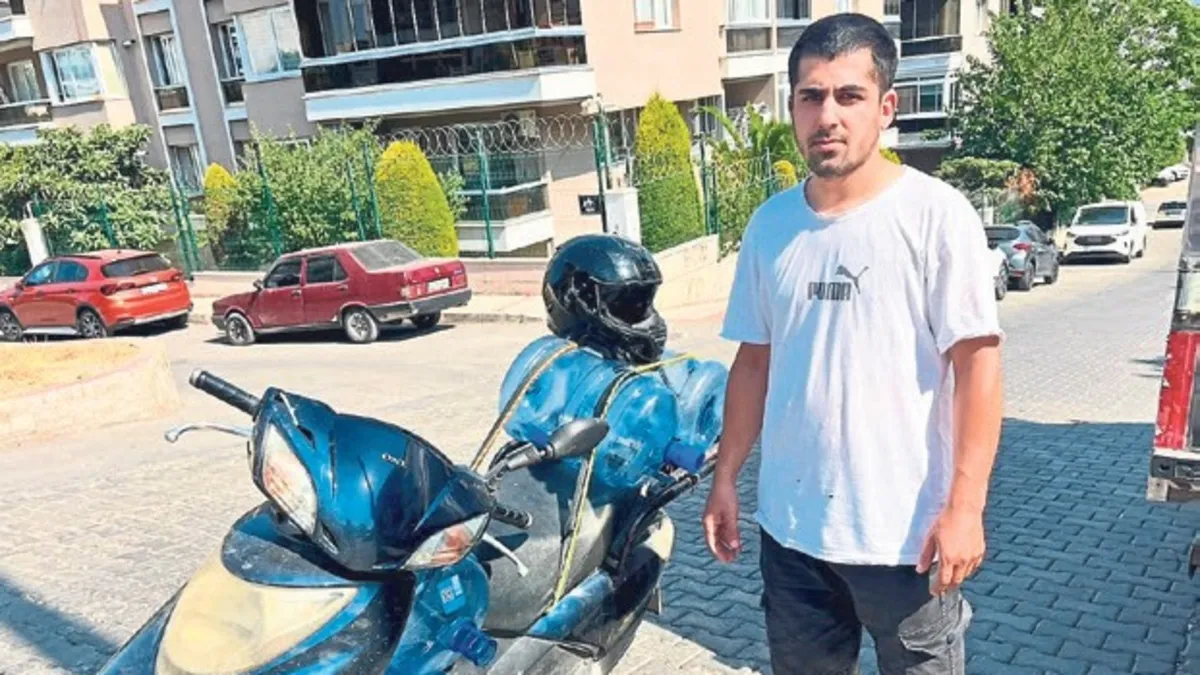 Motosikletli kuryeye saldıran sürücüye 180 bin TL ceza kesildi